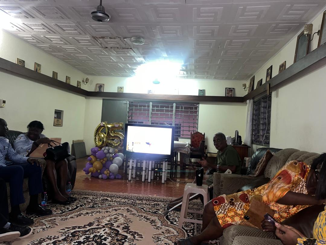 Courtesy call on past President Anguah